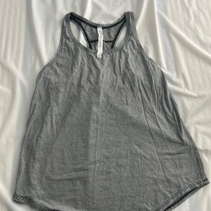 Black and white lululemon tank top